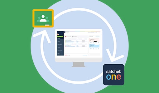 Satchel One and Google Classroom Logos linked