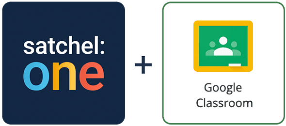 Satchel One and Google Classroom logos